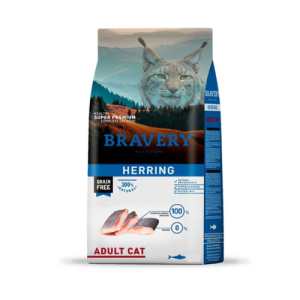 BRAVERY CAT HERRING ADULTO 7KG