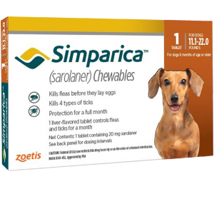 SIMPARICA 5 A 10 KG 1 COMP