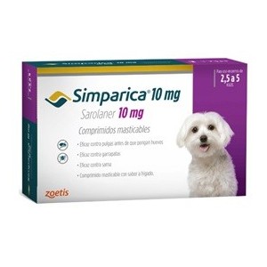 SIMPARICA 1 COMP 2.6 A 5 KG